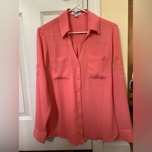 Express coral pink Portofino Shirt size M